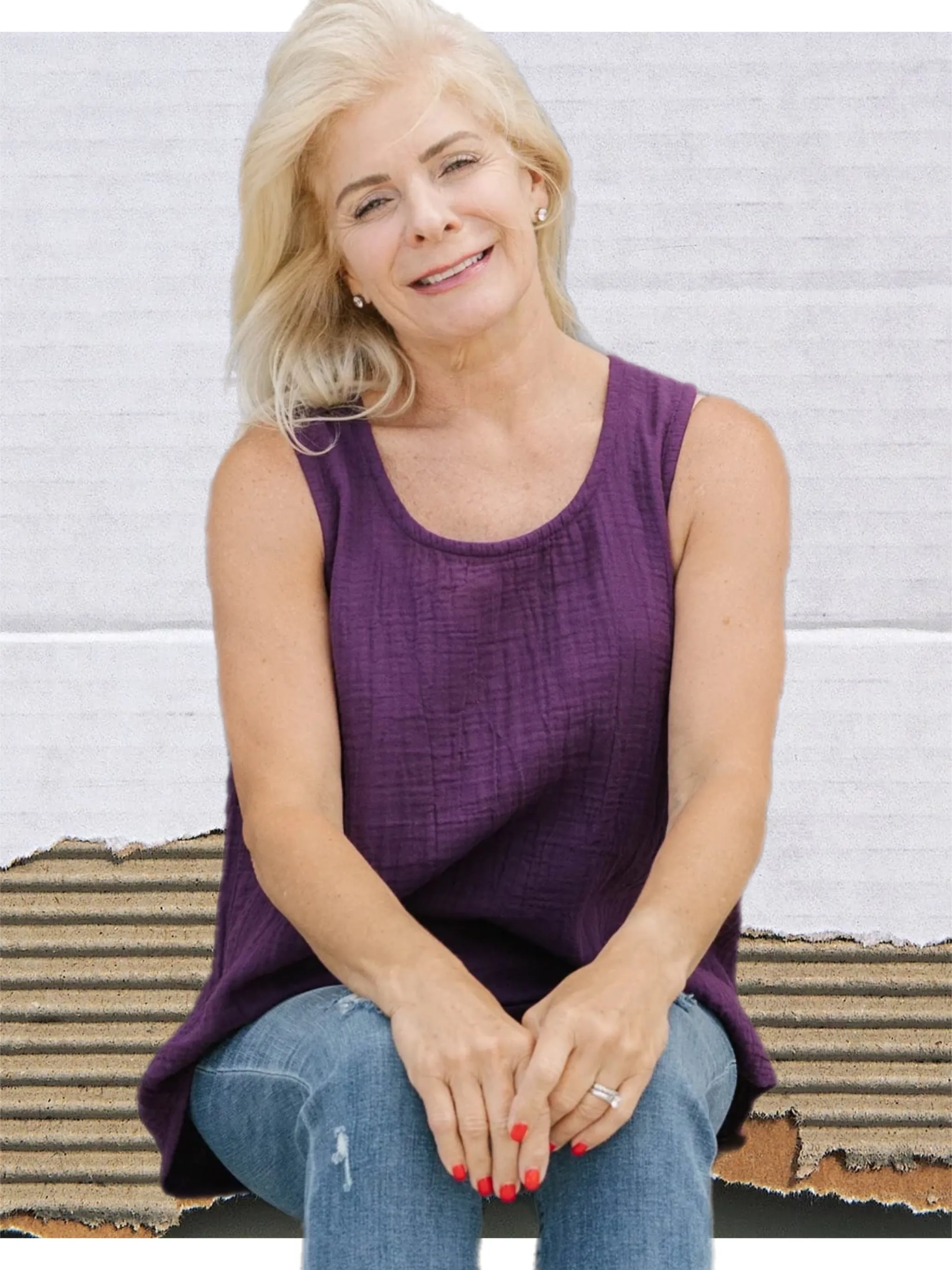 7970 Katy Tank Top-Eggplant
