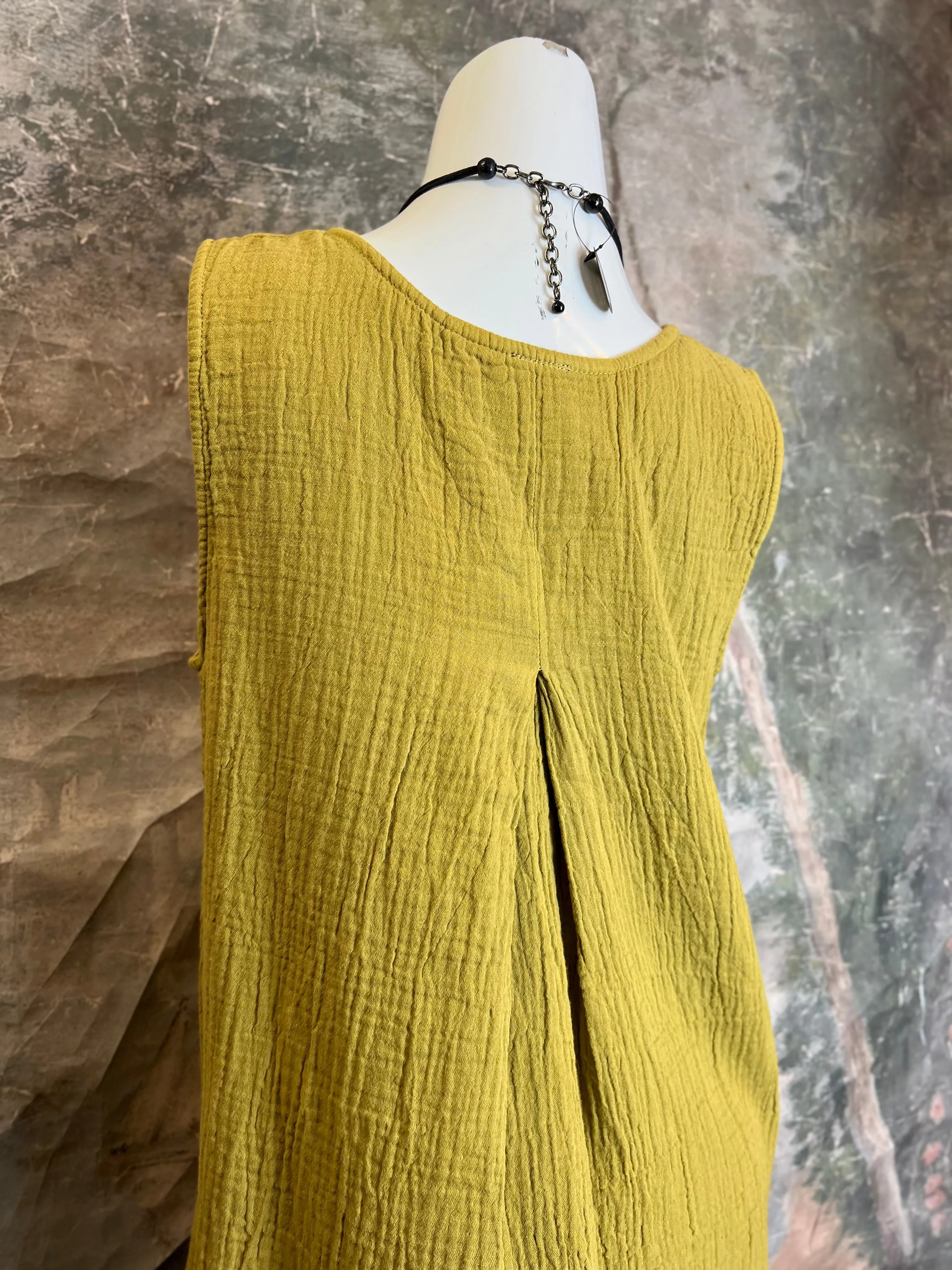 7970 Katy Tank Top-Ochre