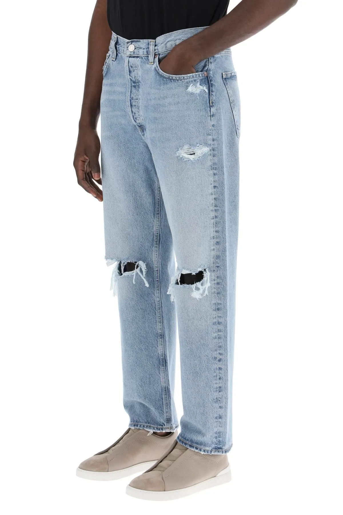Agolde 90'S Destroyed Jeans With Distressed Details