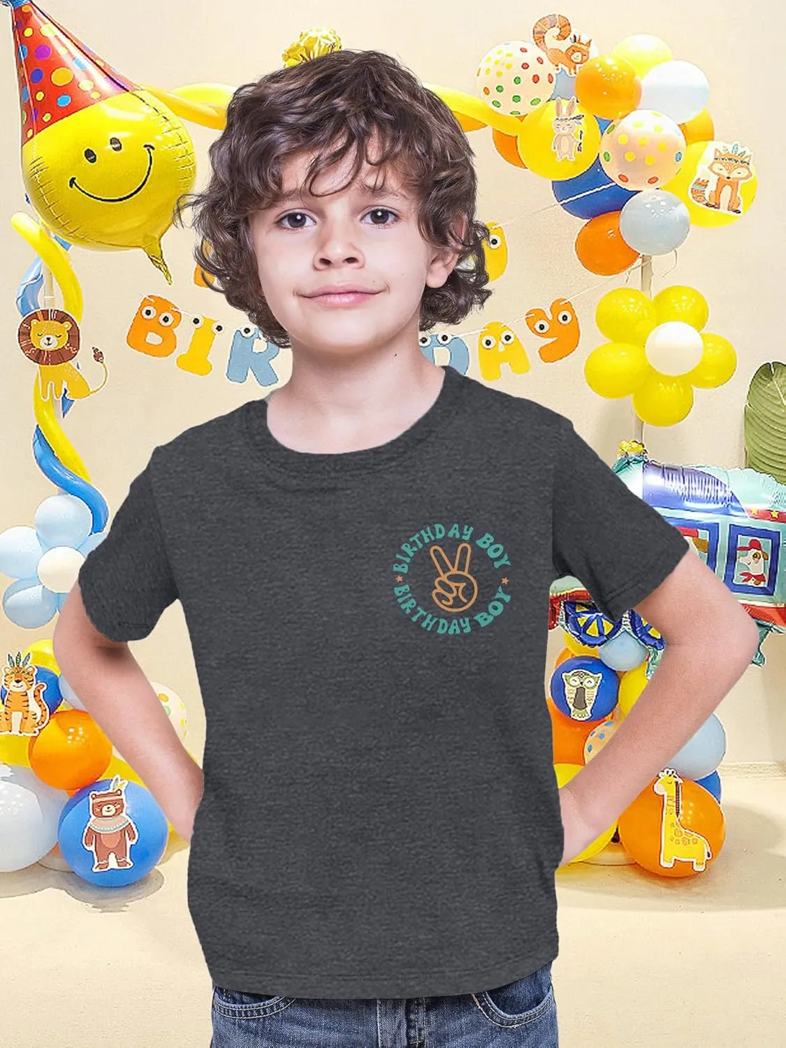 Birthday Dude Cute Graphic Tee - Boys & Girls Toddler to Teen Casual Short Sleeve Top