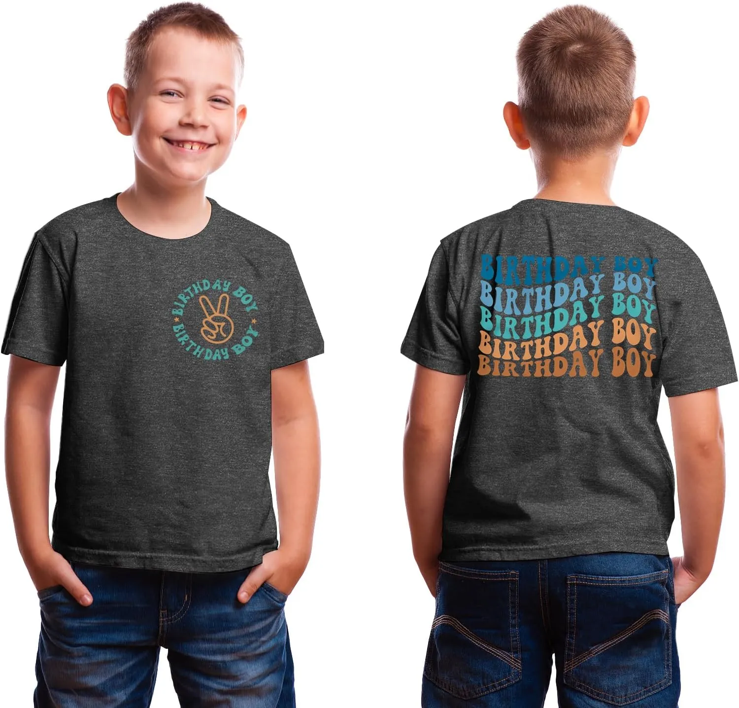 Birthday Dude Cute Graphic Tee - Boys & Girls Toddler to Teen Casual Short Sleeve Top