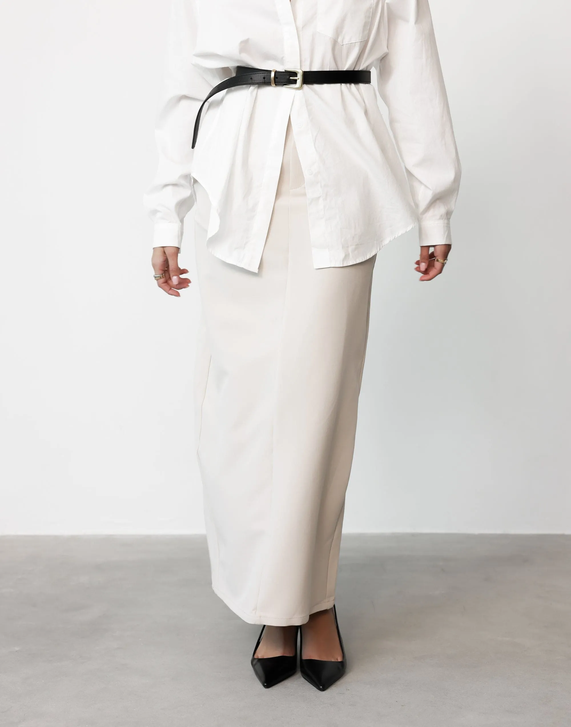 Briar Maxi Skirt (Ecru)