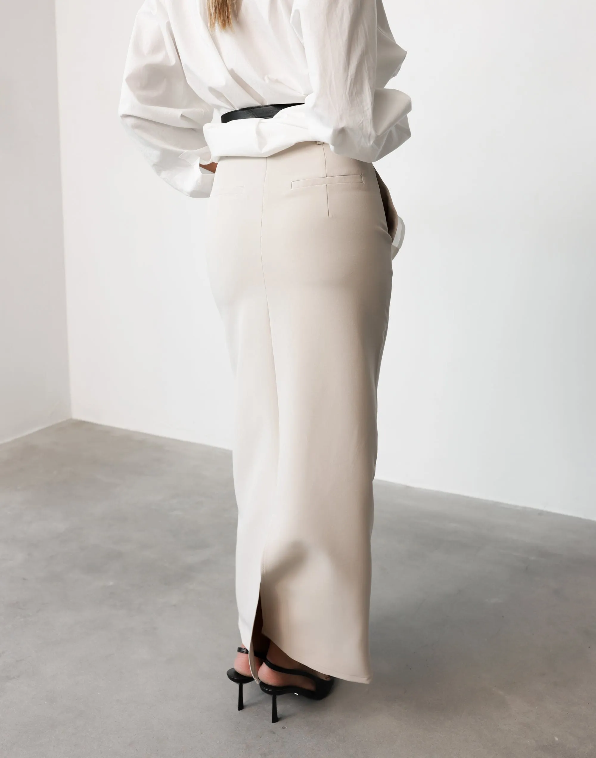 Briar Maxi Skirt (Ecru)