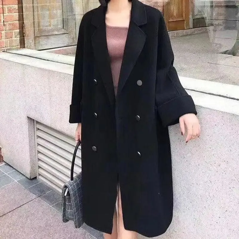 Cashmere woolen coat