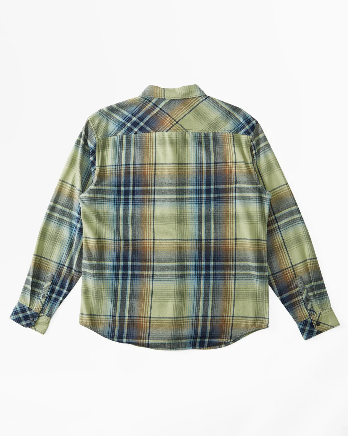 Coastline Flannel Long Sleeve Shirt - Light Sage