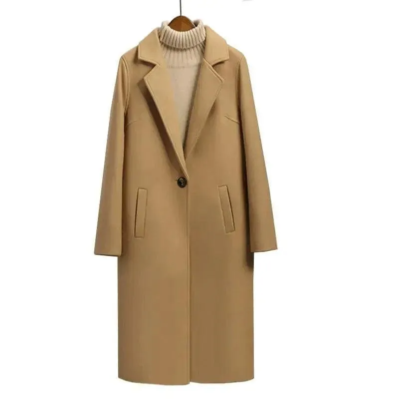 Elegant Loose Woolen Coat