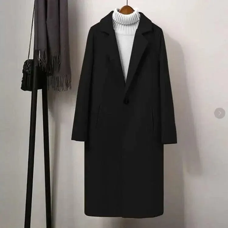 Elegant Loose Woolen Coat