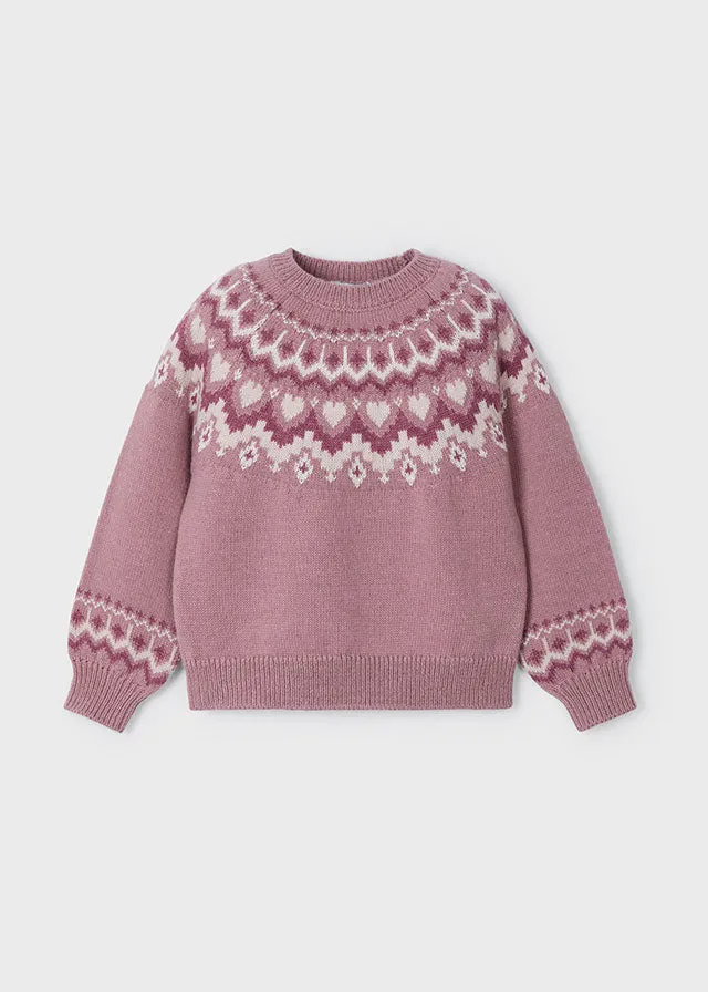 Fair Isle Sweater, Rose, 4358
