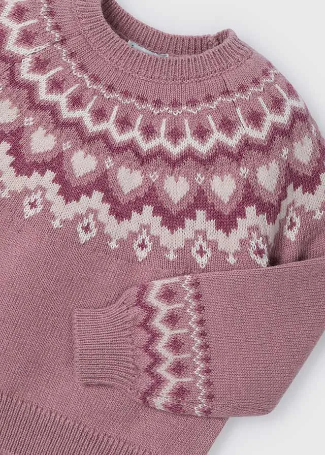 Fair Isle Sweater, Rose, 4358