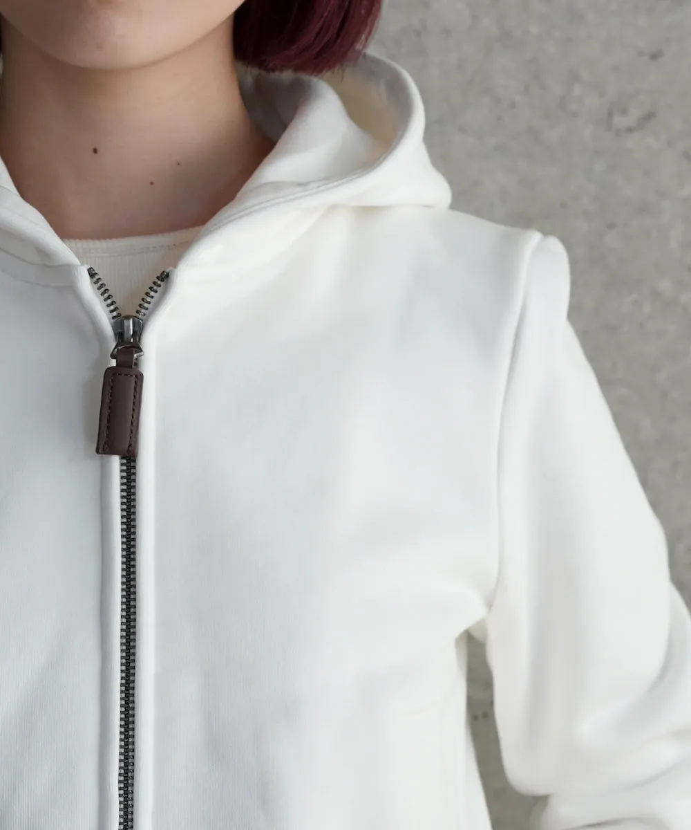 FAX COPY EXPRESS Tight fleece-lined Hoodie "WHITE"