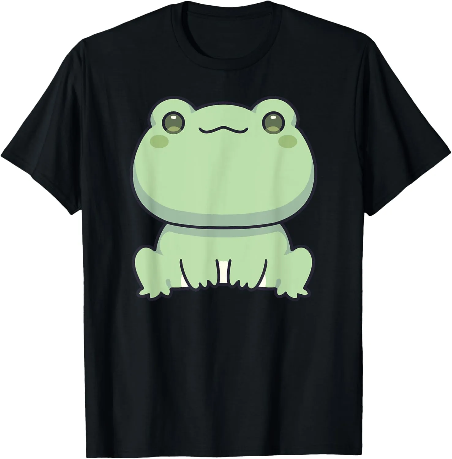 Frog Cute Kawaii Anime Japanese Aesthetic Ambhibian Lover T-Shirt