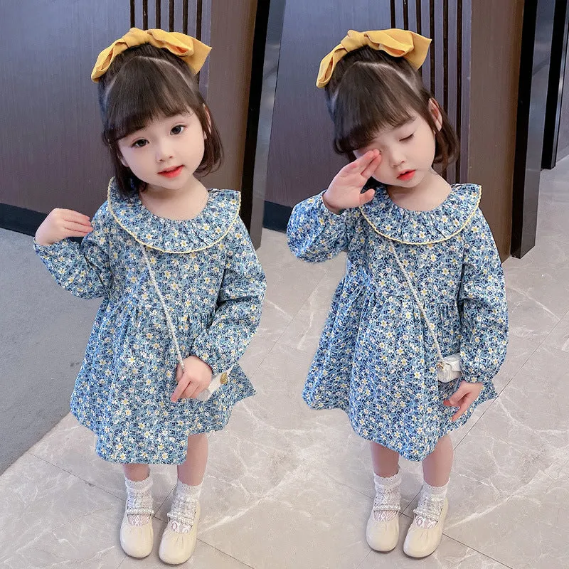 Girl Child Western Style Floral Princess Dress