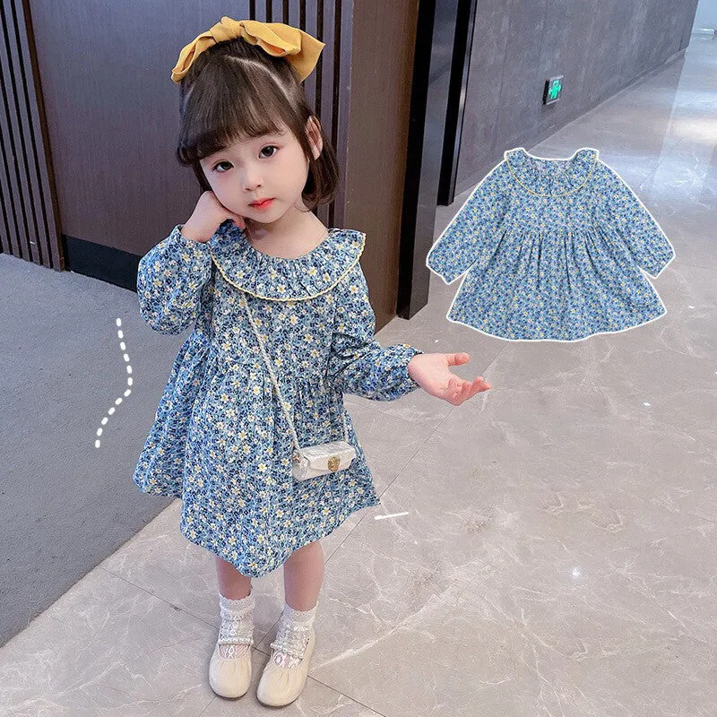 Girl Child Western Style Floral Princess Dress