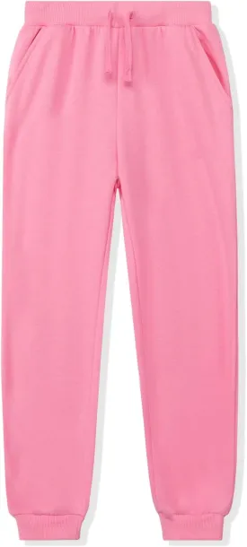 Kid Nation Kids Unisex Soft Brushed Fleece Casual Pull On Jogger Sweatpants with Pockets for Boys or Girls
