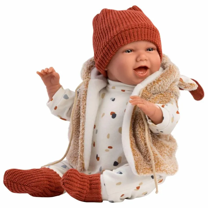 Llorens - Baby Girl Doll with Laughing Mechanism, Clothing & Accessories: Mimi 40cm