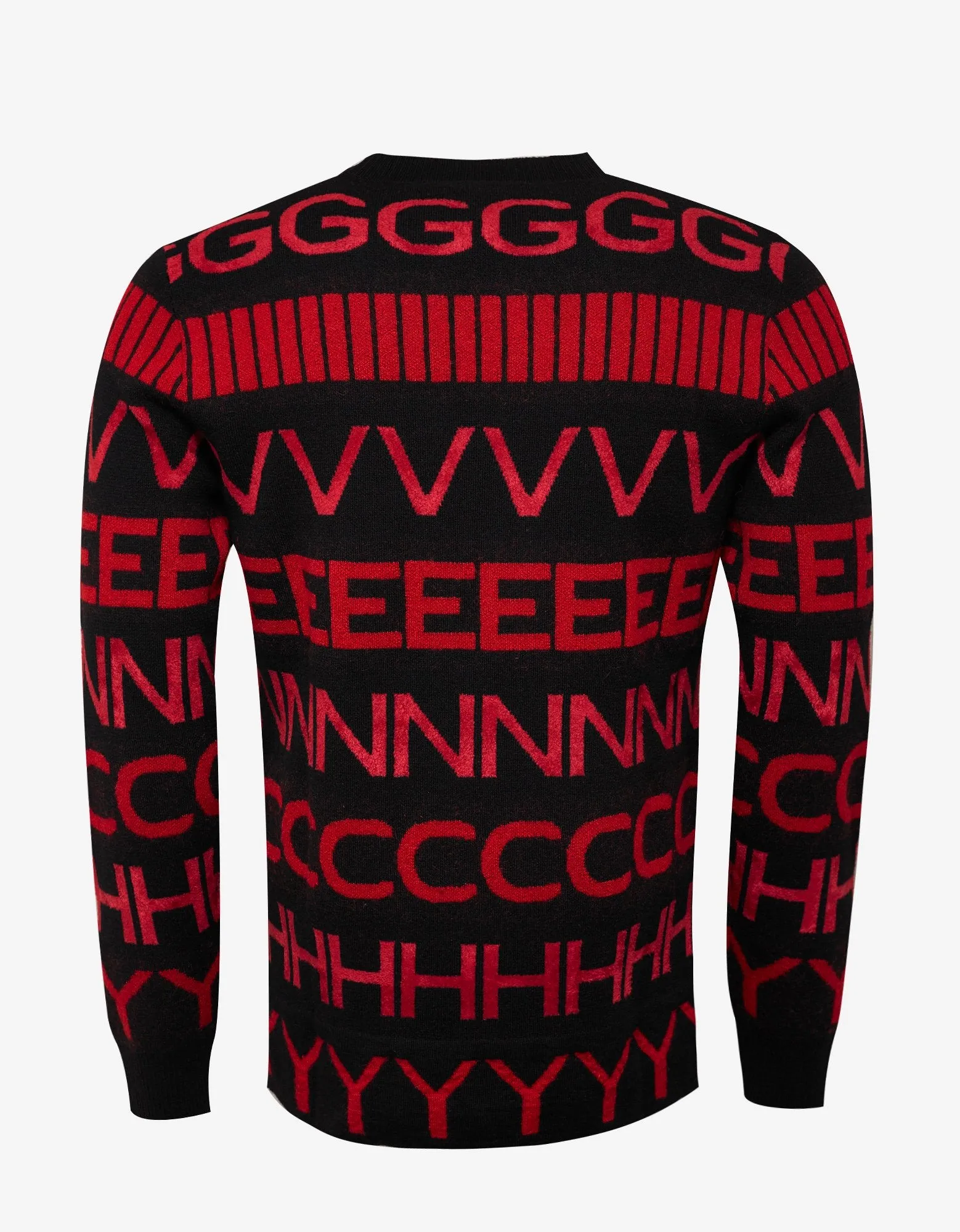 Logo Intarsia Wool Blend Sweater