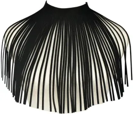 Mrotrida Tassel Bib Necklaces Velvet Fringe Chunky Choker Necklace Jewelry for Women Halloween Party Choker