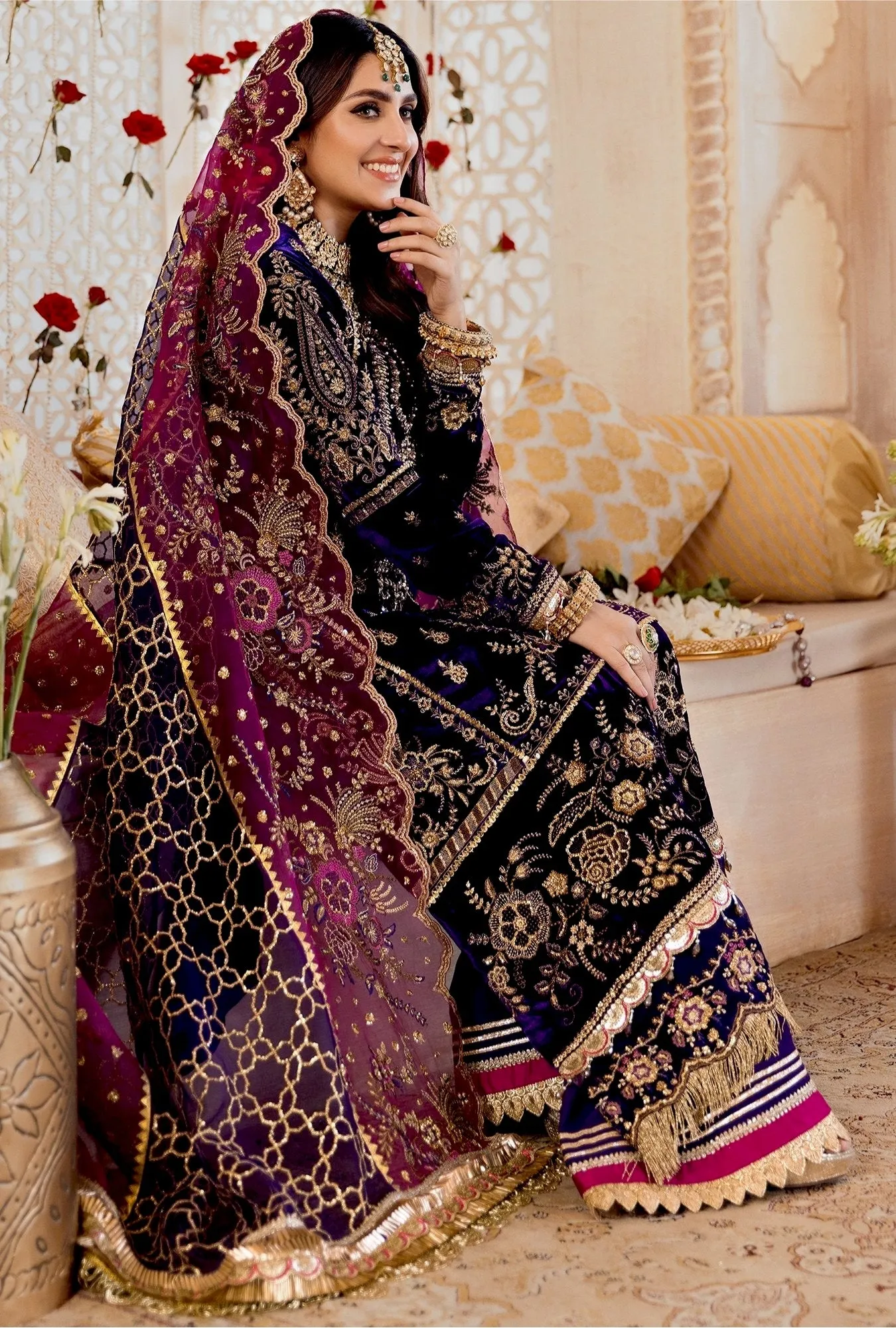 Noor by Saadia Asad Luxury Wedding Collection – D7- ZARIN