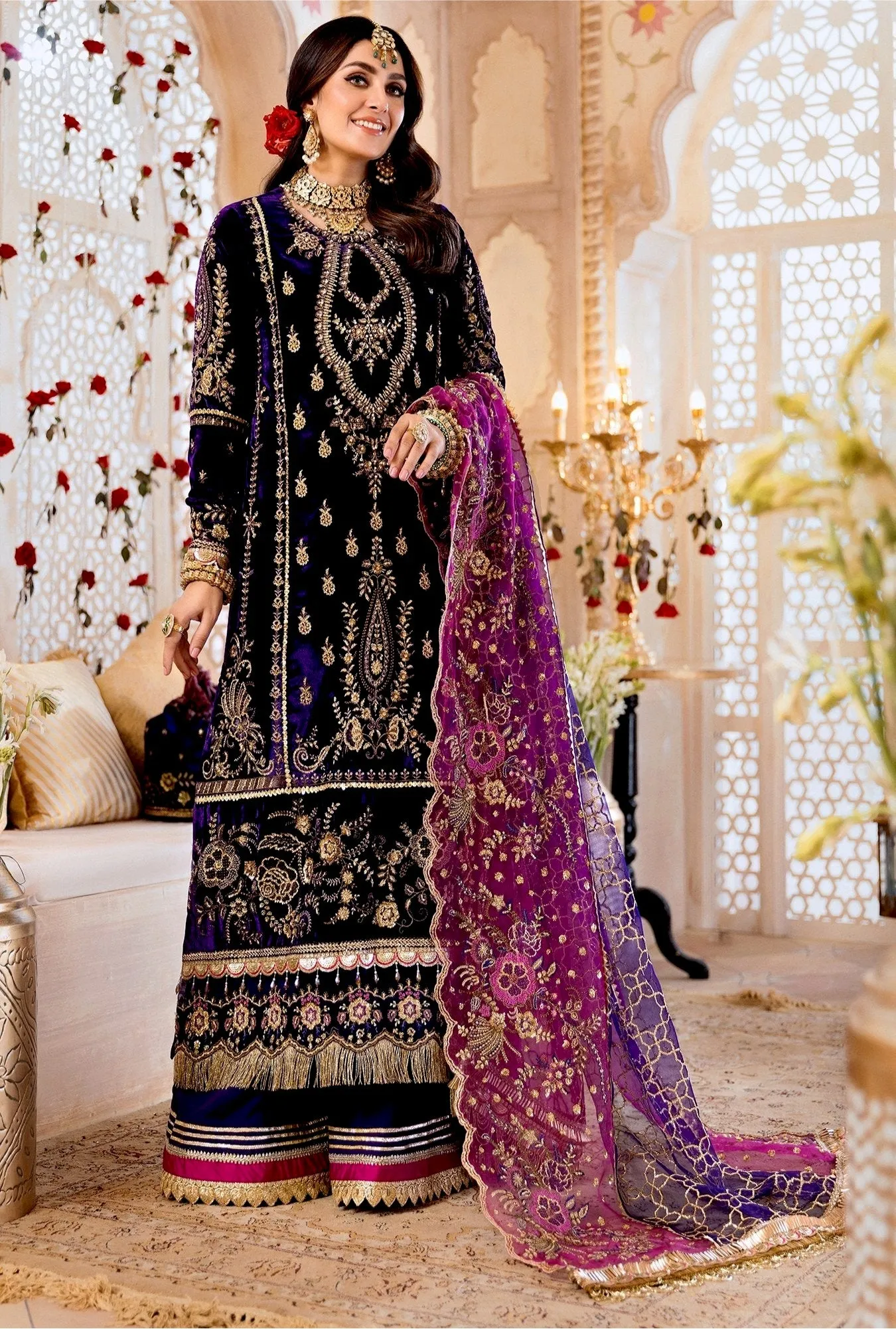 Noor by Saadia Asad Luxury Wedding Collection – D7- ZARIN
