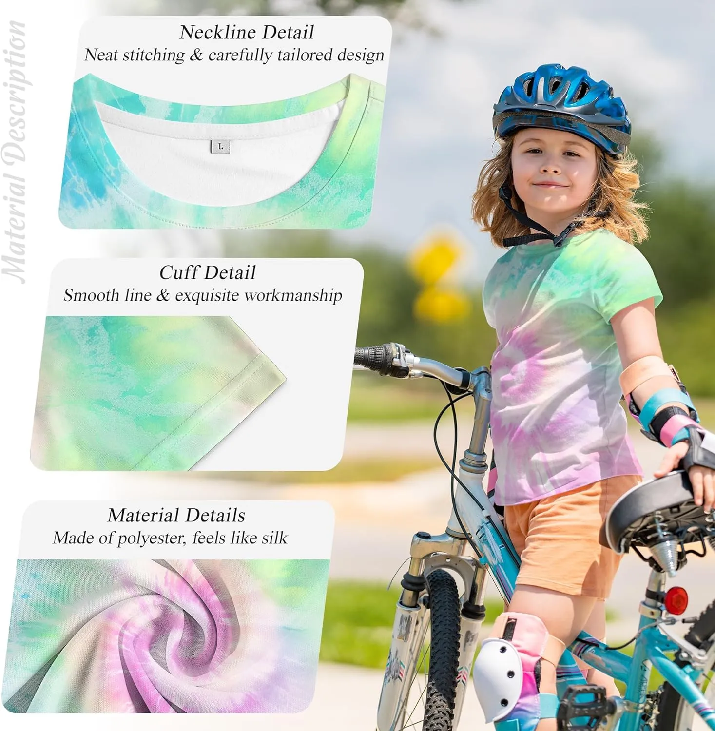 Tiannee Boys Girls 3D Graphic T Shirt, Novelty Kid's Shirts, Casual Crewneck Short Sleeve Tops Tees 6-16 Years