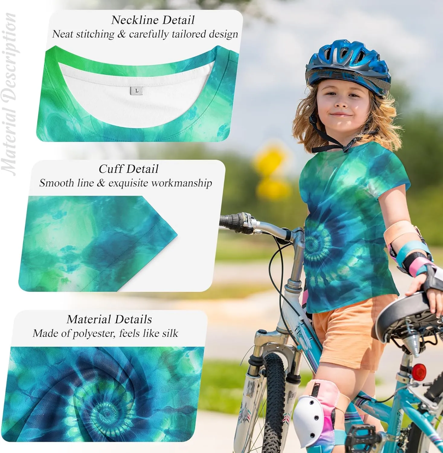 Tiannee Boys Girls 3D Graphic T Shirt, Novelty Kid's Shirts, Casual Crewneck Short Sleeve Tops Tees 6-16 Years