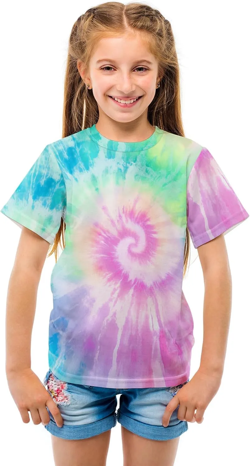 Tiannee Boys Girls 3D Graphic T Shirt, Novelty Kid's Shirts, Casual Crewneck Short Sleeve Tops Tees 6-16 Years