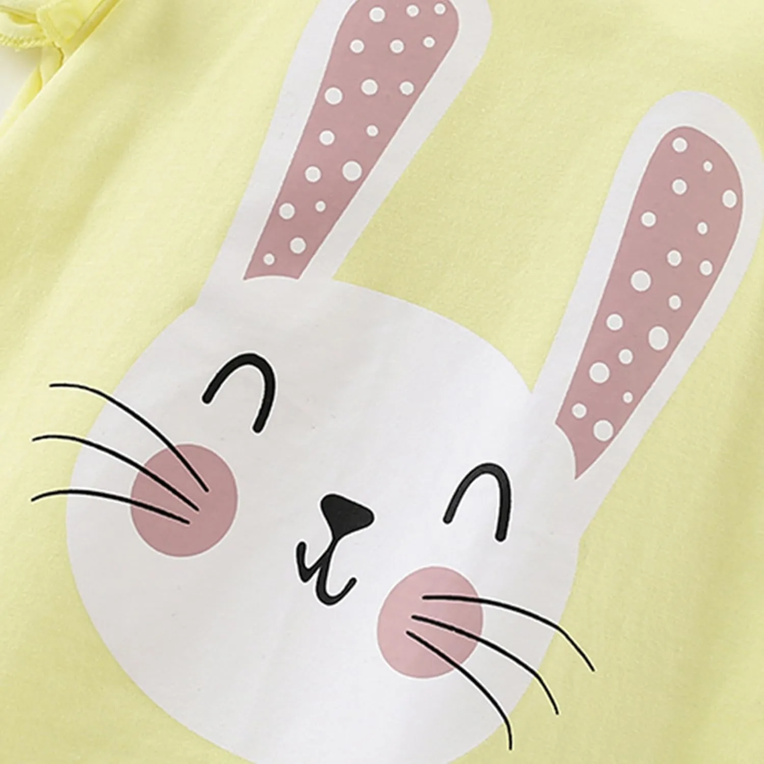 Toddler Girls Bunny Shirts Ruffle Short Sleeve Baby Easter T-Shirt Cotton Cute Tank Tees Tops 1-7 Years