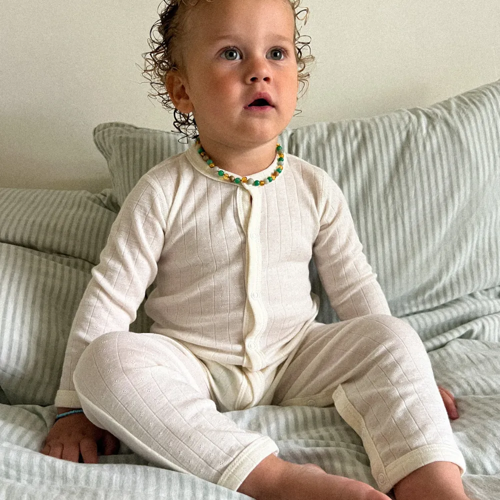 Tothemoon ☾ - Jumpsuit - Wool & silk - Pointelle