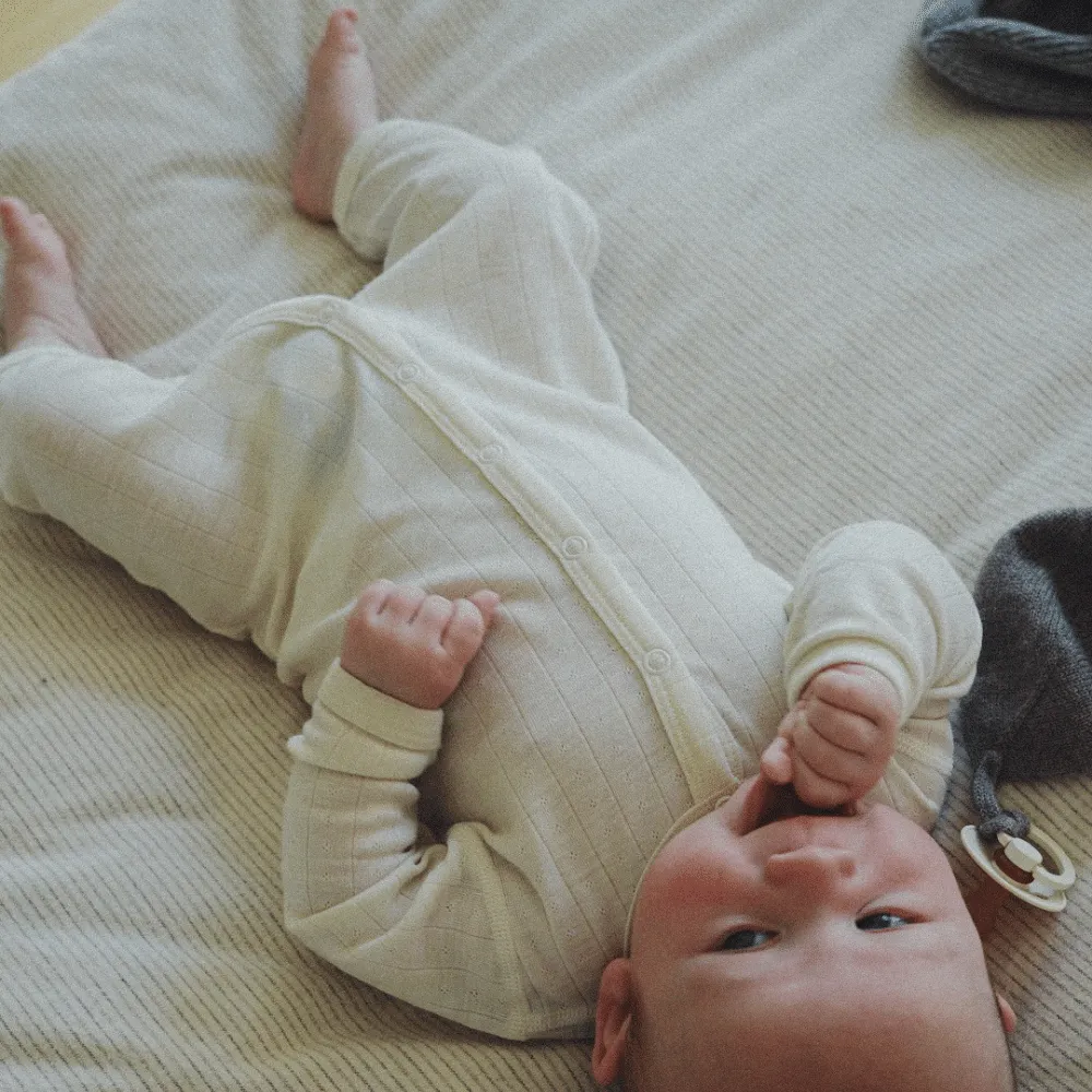 Tothemoon ☾ - Jumpsuit - Wool & silk - Pointelle