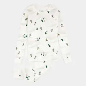 Winter Fun Toddler PJ Set - Off White