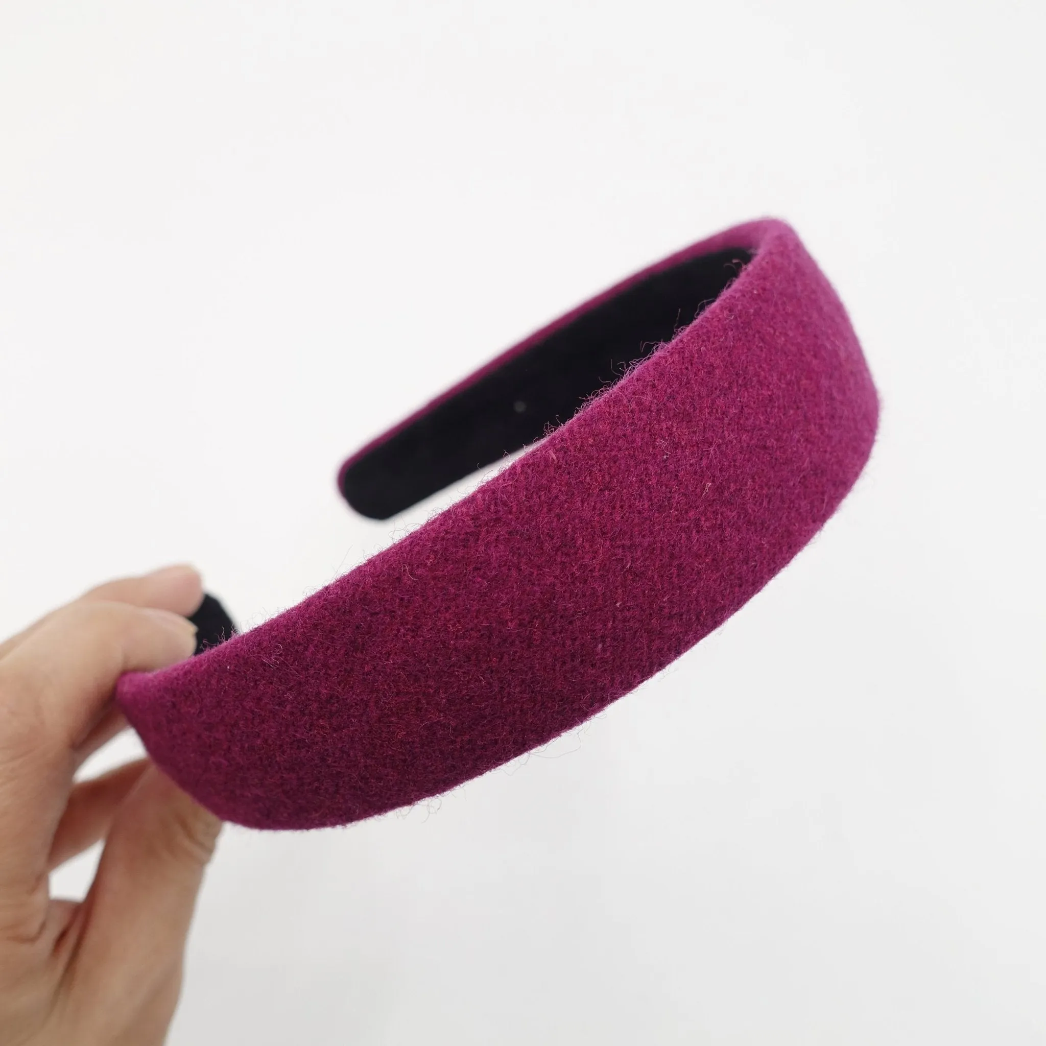 woolen fabric headband solid color hairband women hair accessory